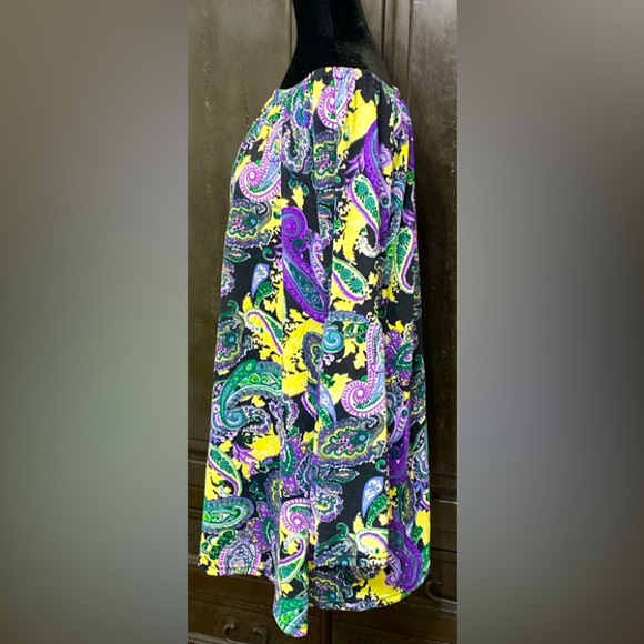 Paisley Oversized sweater Tunic with qtr length sleeves - size XL - Picture 2 of 7